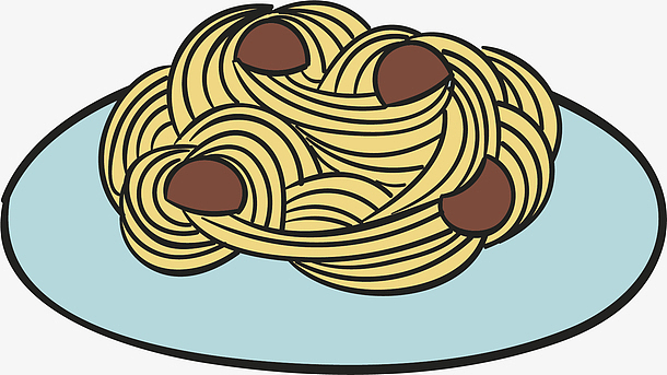 美味卡通意大利面条