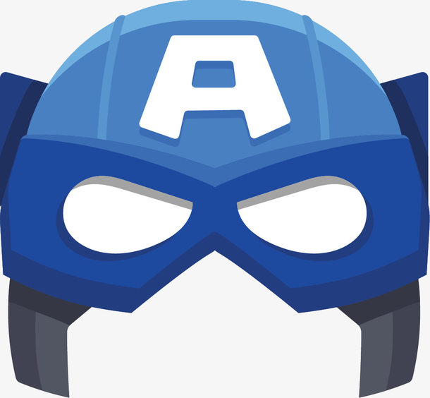 蓝色字母舞会面具