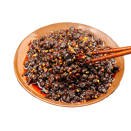 盆筷子组合黑色豆鼓酱
