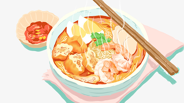 厦门美食沙茶面旅游美食减肥天敌