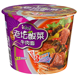 零食康师傅老坛酸菜牛肉面