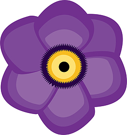 蓝色花粉色花瓣蕾丝花边