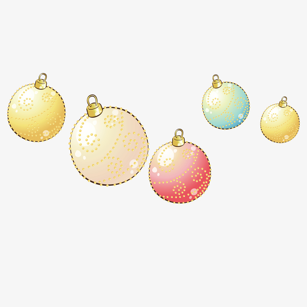 国庆小彩球矢量免抠图