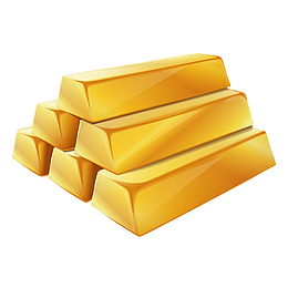 投资理财金条矢量免抠图