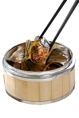 风味糯米排骨饭团PNG