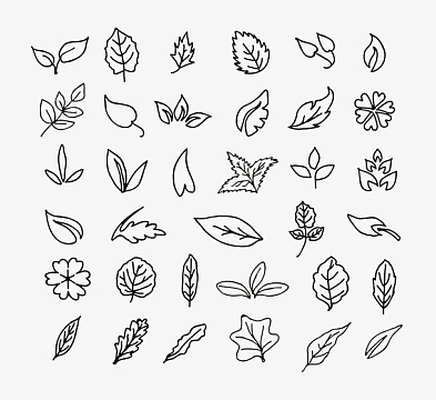 简笔画草素材_简笔画草图片元素-觅元素