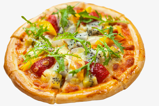 美味什锦水果披萨