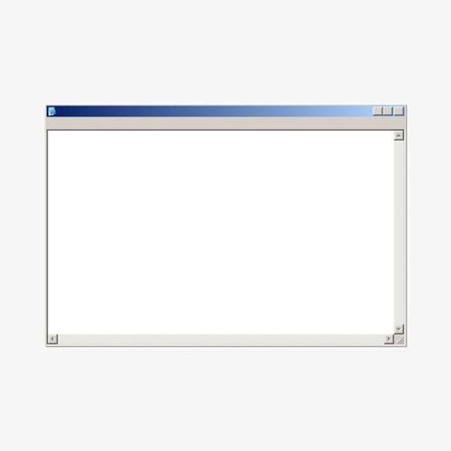 蒸汽波风格空白电脑窗口素材免费下载_觅元素