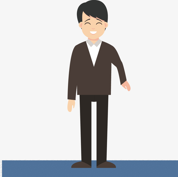 手绘卡通职业男性矢量素材