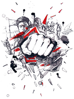 校园暴力插画下载