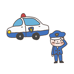 敬礼的警察免抠图