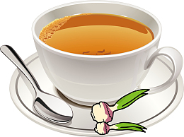 手绘姜茶设计素材