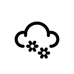 云预测雪雪花天气冬天好天气