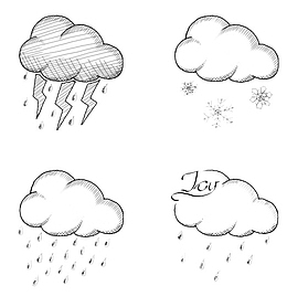 简笔画天气