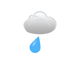 一个小雨天气图标
