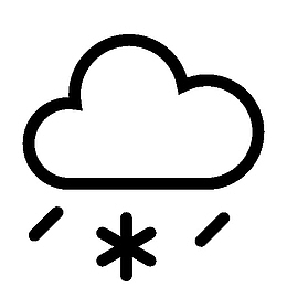 雨夹雪天气图标