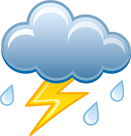 天气符号  雷阵雨