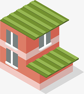 矢量图楼房俯瞰图