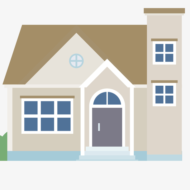 卡通房屋矢量图下载