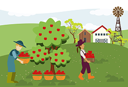 辛苦劳动的工人