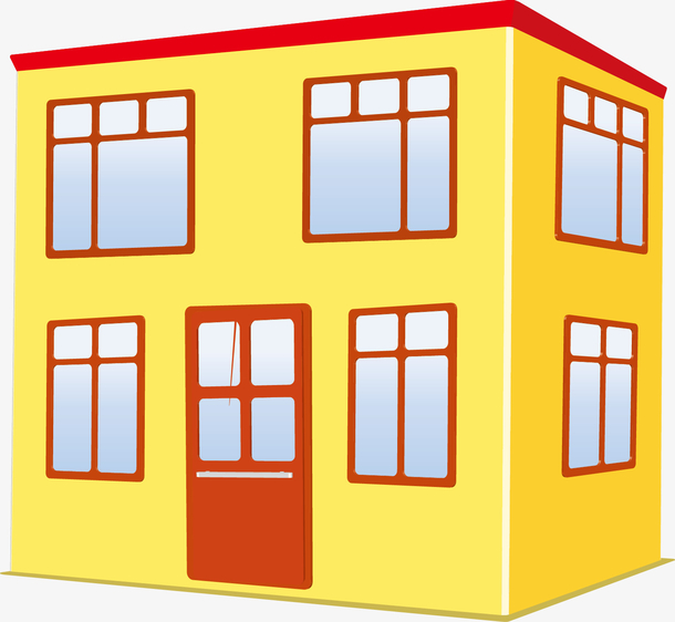 卡通房屋矢量素材