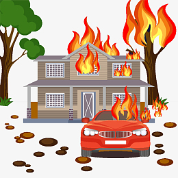 着火png免抠免抠图透明背景素材