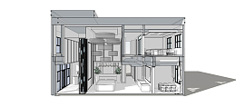 房屋建模cad硬装草图模型