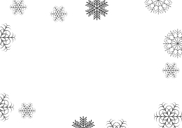 黑色雪花框架