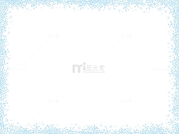 蓝色雪花框架