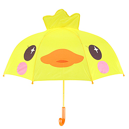 彩纤小黄鸭全纤维伞骨