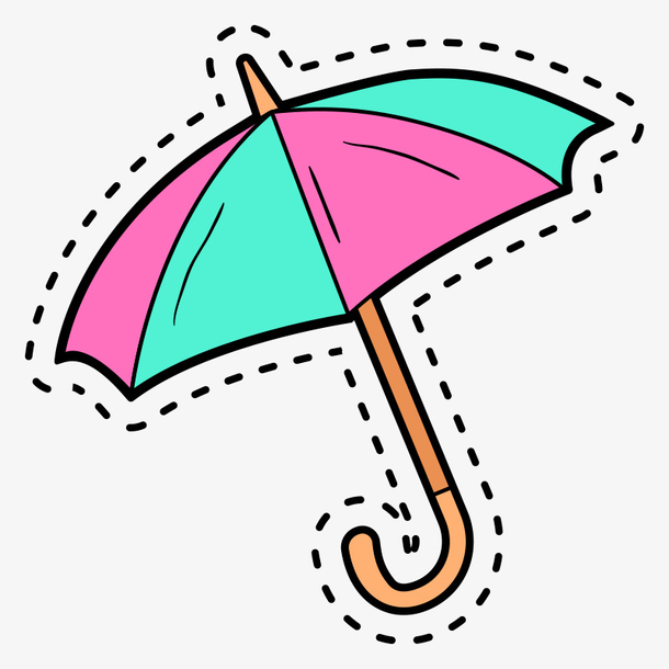 雨伞创意设计手绘图片