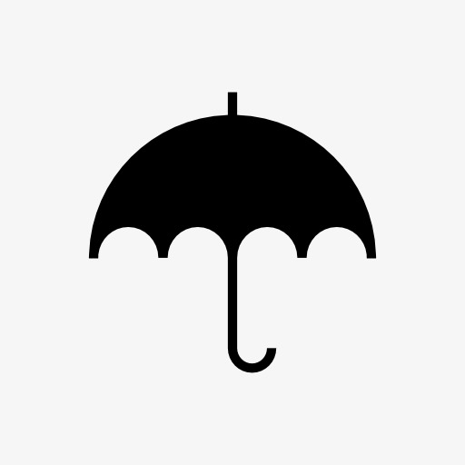 天气符号雨伞图标