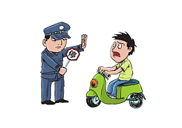 交通严查电动车
