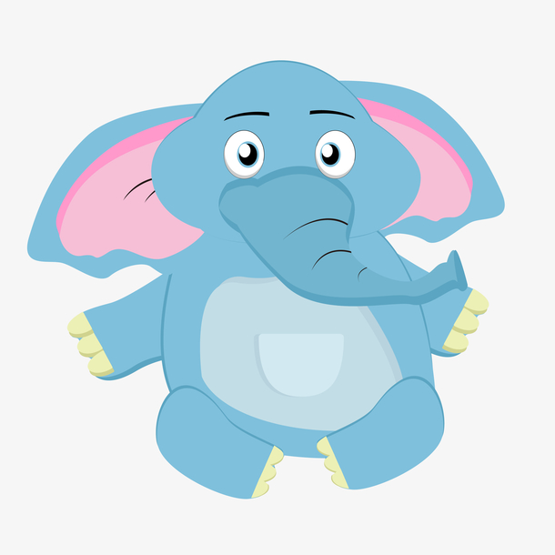 卡通大象矢量图下载
