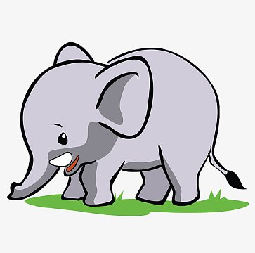 吃草小可爱大笨象