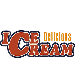 冰淇淋促销海报标题设计