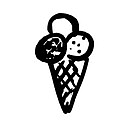 冰淇淋快乐的免费图标