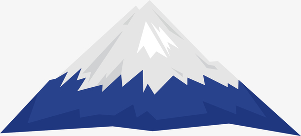 卡通雪山矢量图下载