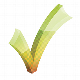 卡通手绘绿对勾