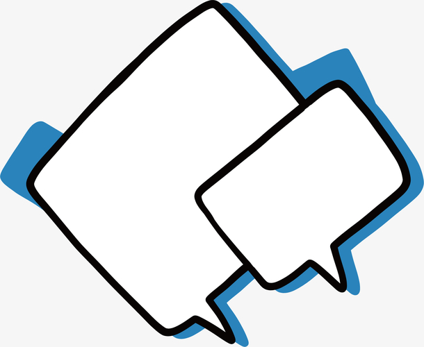 卡通对话框矢量图下载