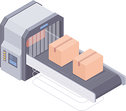 矢量货物传送带下载