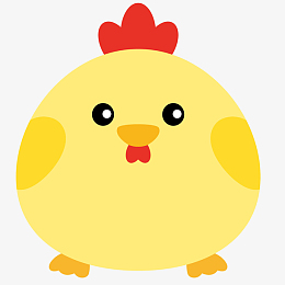 可爱小公鸡卡通动物
