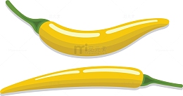 黄色泡椒矢量变态辣