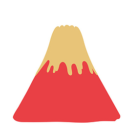 卡通火山
