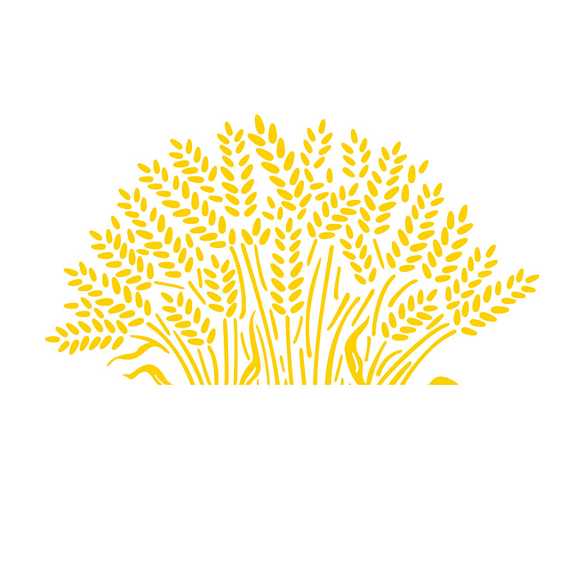 成熟小麦粮食农产品图标