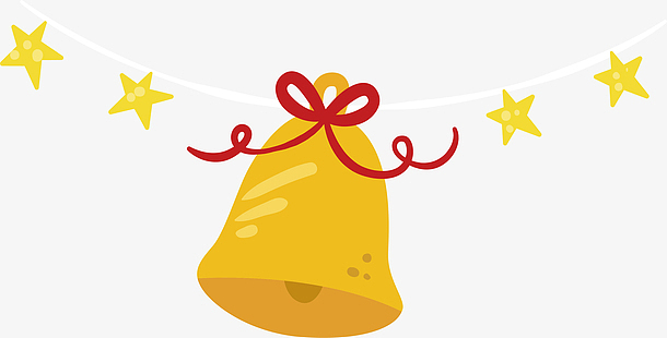 圣诞黄色铃铛素材_圣诞黄色铃铛图片元素-觅元素