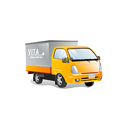 黄色箱式货车