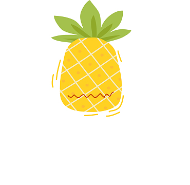 卡通菠萝免抠素材