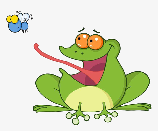 小青蛙吃虫子怎么画图片