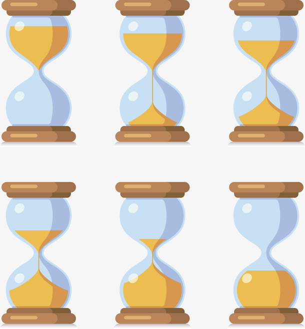 矢量黄色沙漏下载